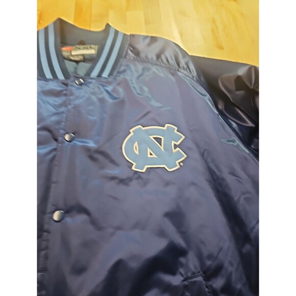 Vintage 90s Nike North Carolina UNC Tar Heels Satin Bomber Jacket Men’s Size XXL - Picture 6 of 16